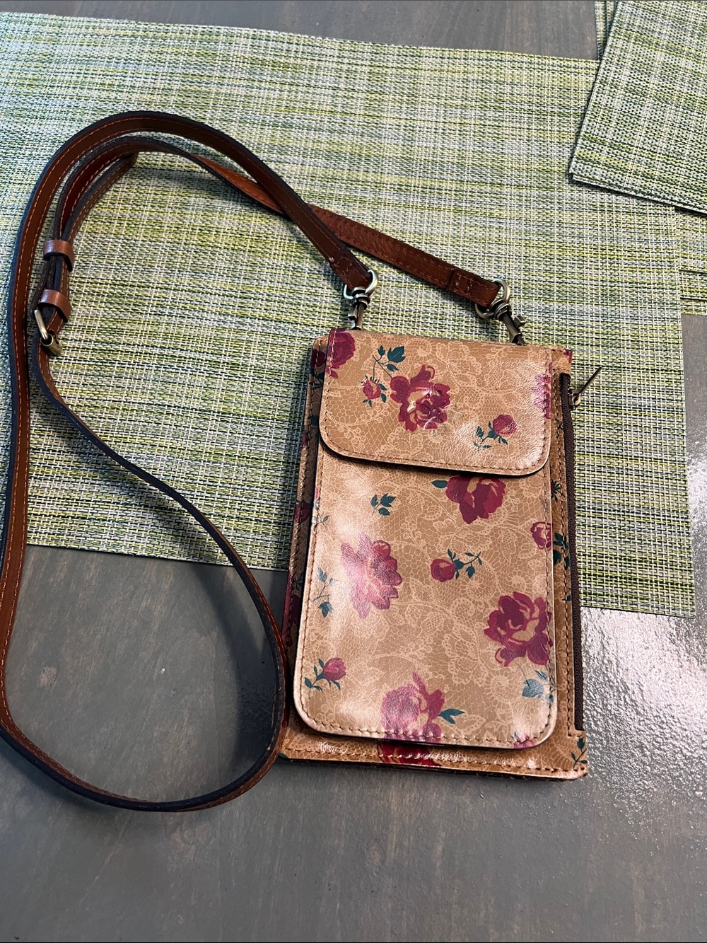 Patricia Nash Floral Phone Crossbody